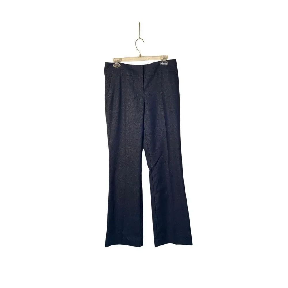 Ann Taylor women’s blue straight leg trouser pants size 4